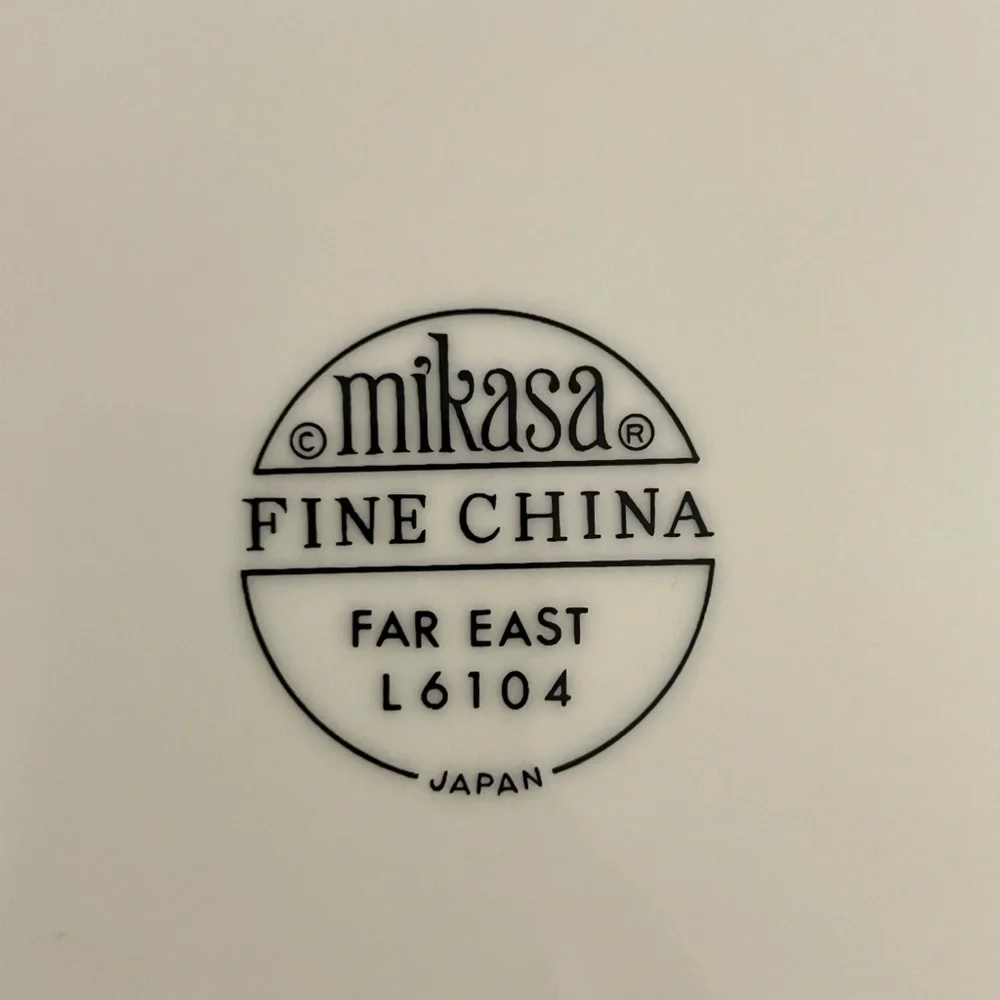 VTG Mikasa Far East 11.5” Octagon Platter 22K Gold Trim Mint